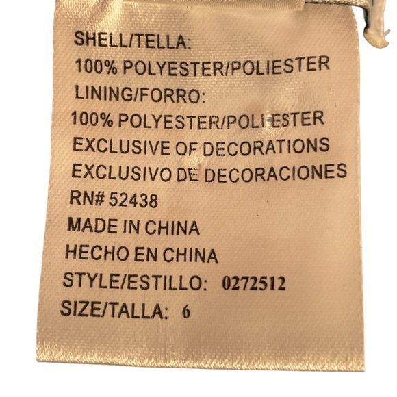 Plaza South Vintage Blue Floral Embroidered Accent Dressy Blazer Jacket Sz 6 - Picture 10 of 11